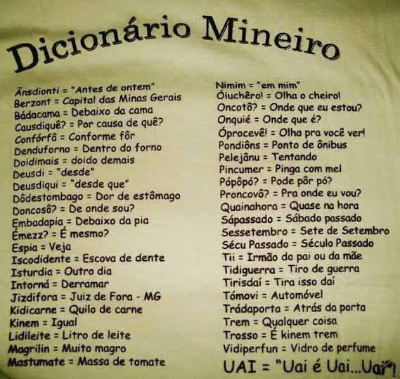 Dicionário mineiro